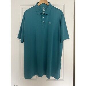 Rhoback Men’s Polo Shirt Size XXL Blue/green Stripe
